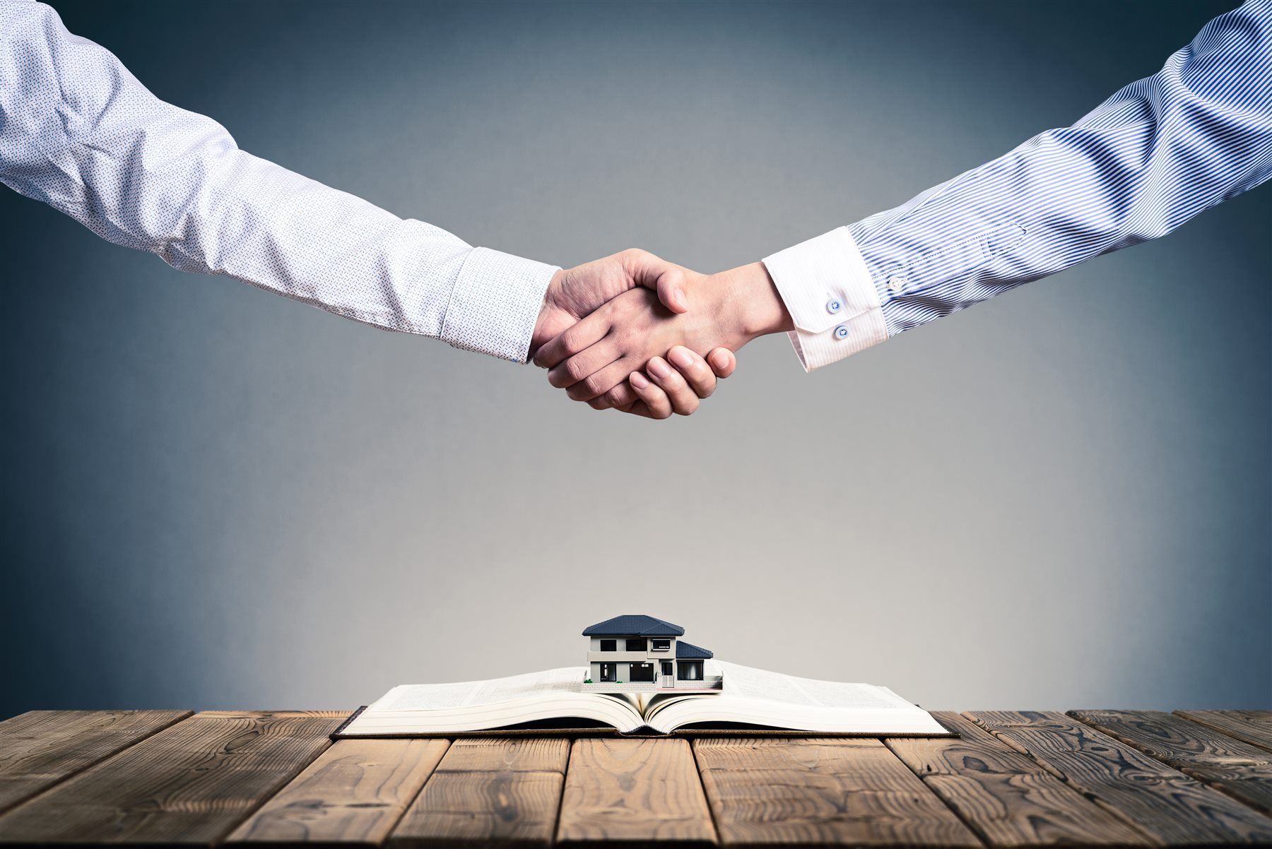 Real estate professionals forming a partnership